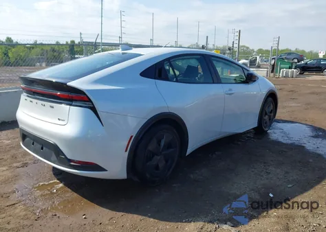 2023 Toyota Prius Le из США, поврежденный, VIN JTDACAAU7P3009676